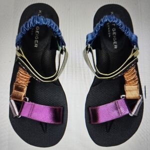 Kurt Geiger Orion Multi Color Sandals sz 10M